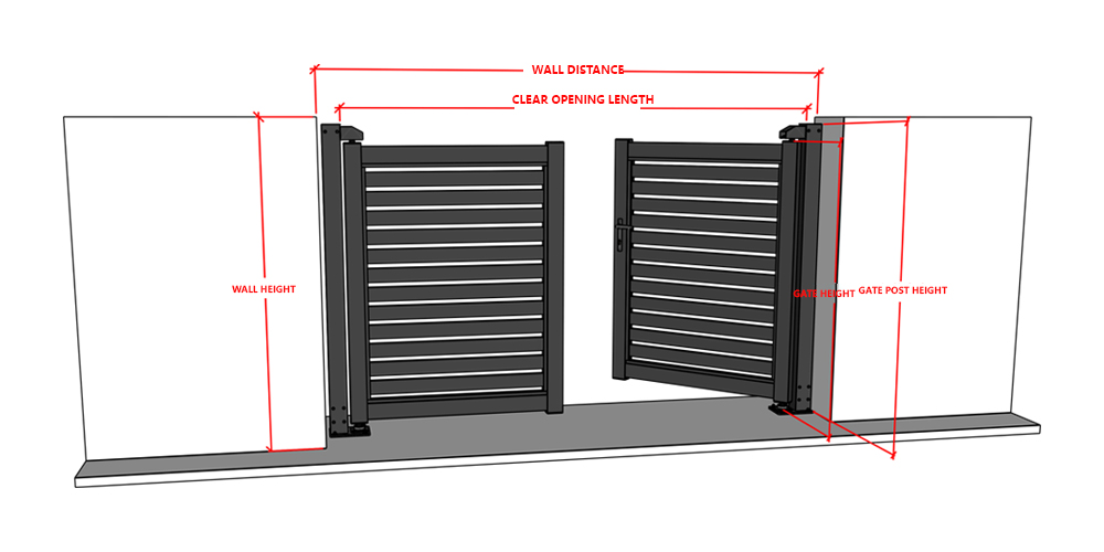 Double swing gate Double swing gate