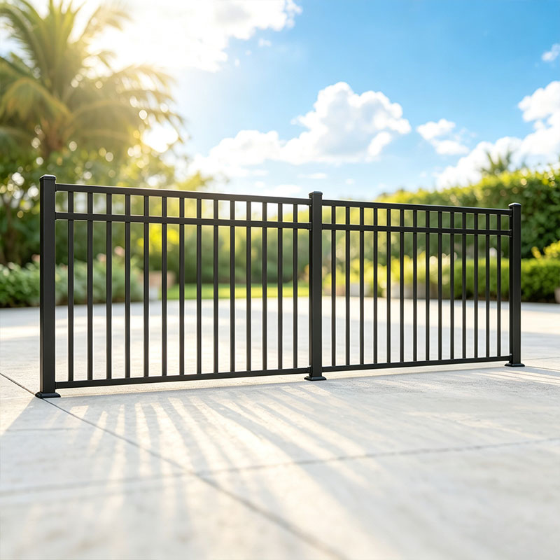 Minimalist Vertical Aluminum Fence