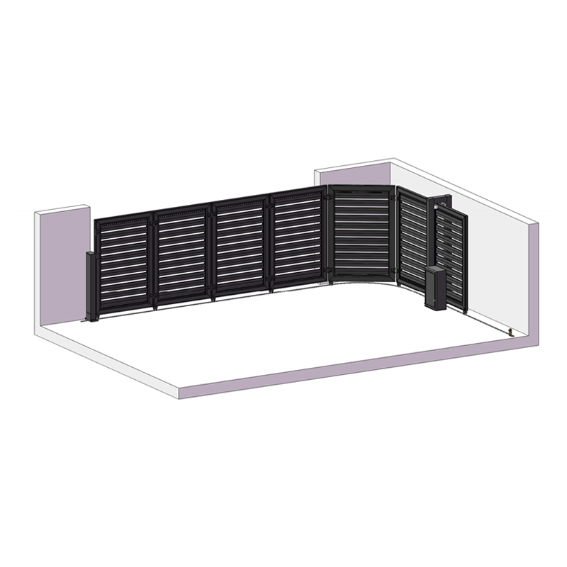 corner sliding gate